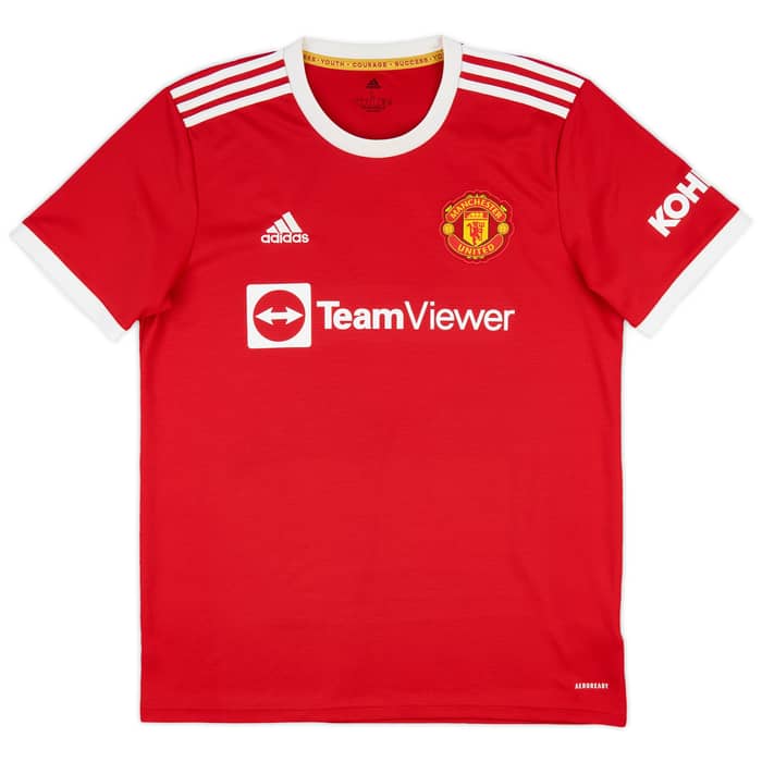 2021-22 Manchester United Home Shirt B.Fernandes #18 - 9/10 - (L)