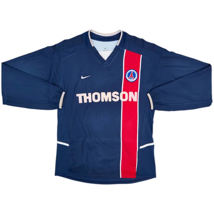 2002-03 Paris Saint-Germain Home L/S Shirt Ronaldinho #10 - 8/10 - (S)