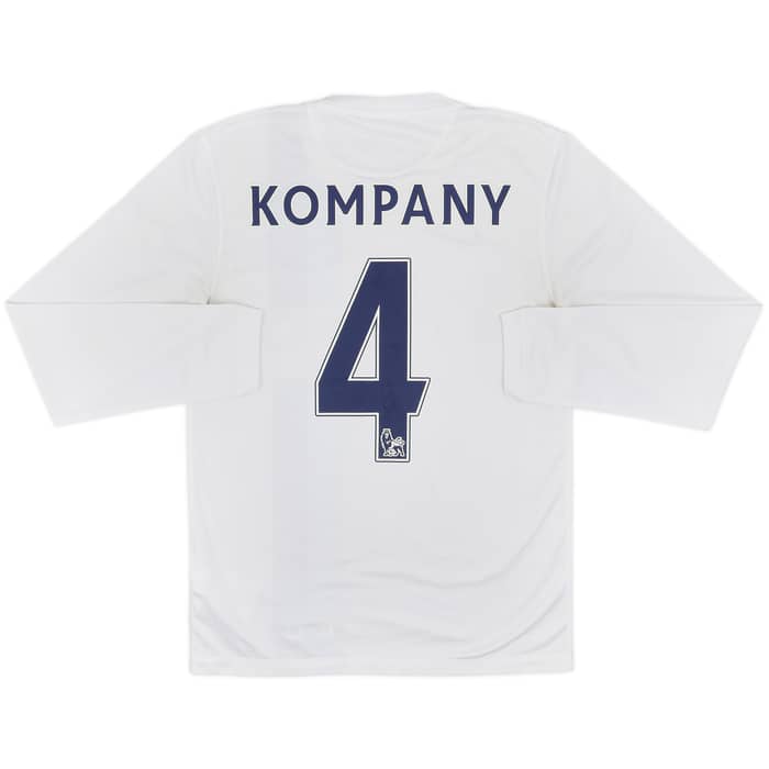 2013-14 Manchester City Third L/S Shirt Kompany #4 - 7/10 - (S)