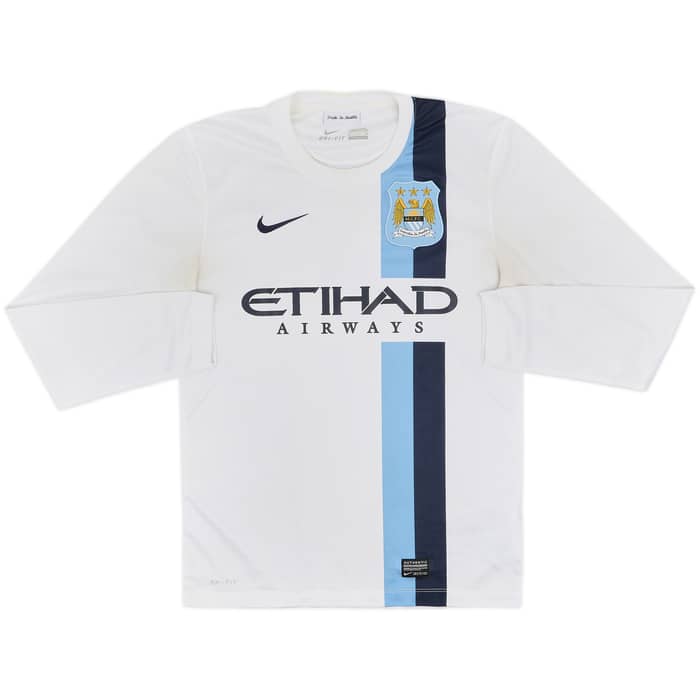 2013-14 Manchester City Third L/S Shirt Kompany #4 - 7/10 - (S)