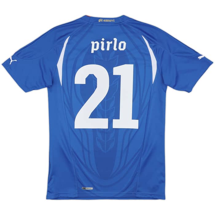 2010-12 Italy Home Shirt Pirlo #21 - 10/10 - (M)