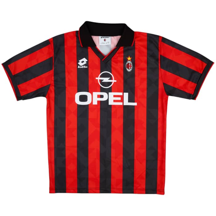 1995-96 AC Milan Basic Home Shirt - 8/10 - (XL)