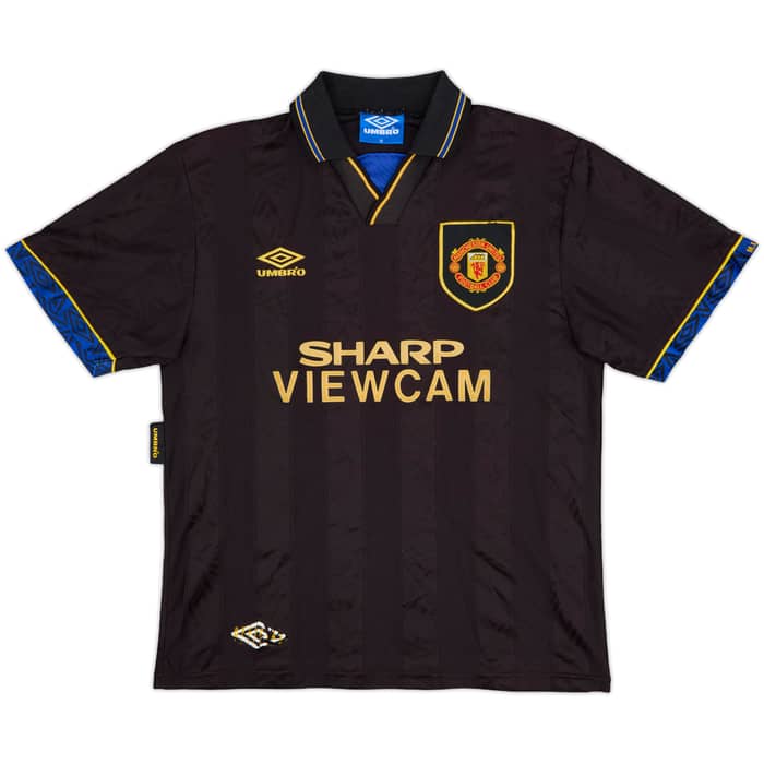 1993-95 Manchester United Away Shirt Cantona #7 - 5/10 - (M)