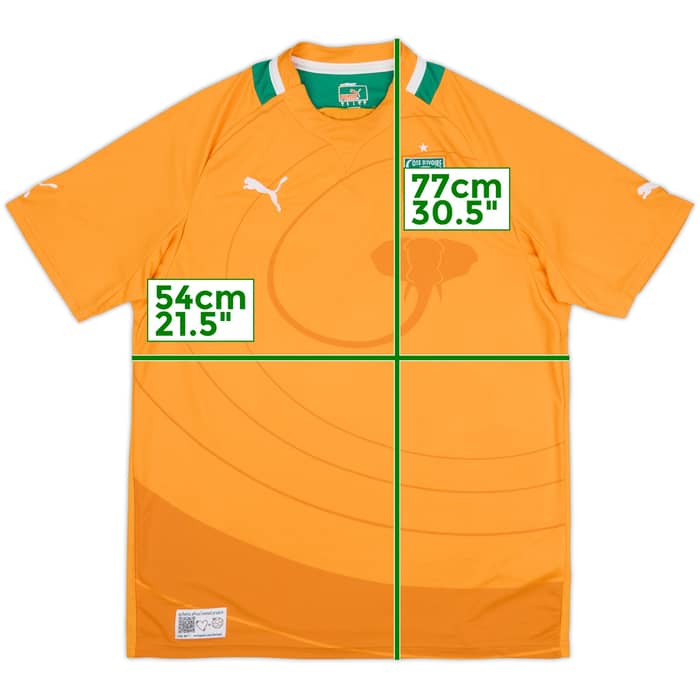 2010-11 Ivory Coast Home Shirt - 9/10 - (L)