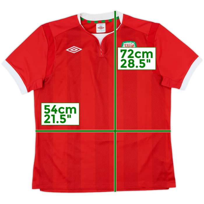 2011-12 Wales Home Shirt - 9/10 - (L)