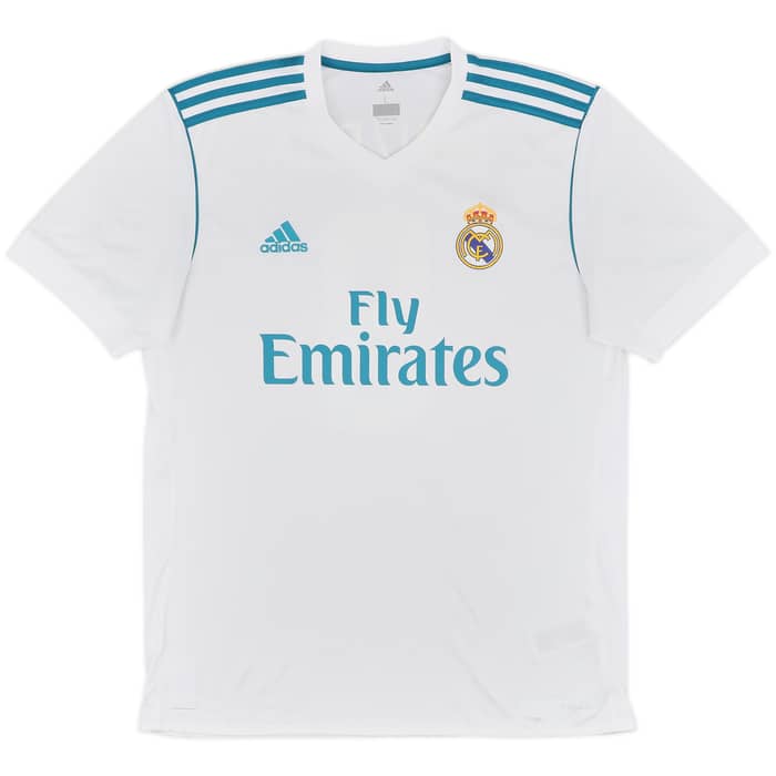 2017-18 Real Madrid Home Shirt Benzema #9 - 9/10 - (L)
