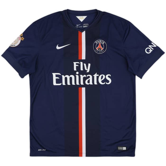 2014-15 Paris Saint-Germain Home Shirt Ibrahimovic #10 - 8/10 - (L)