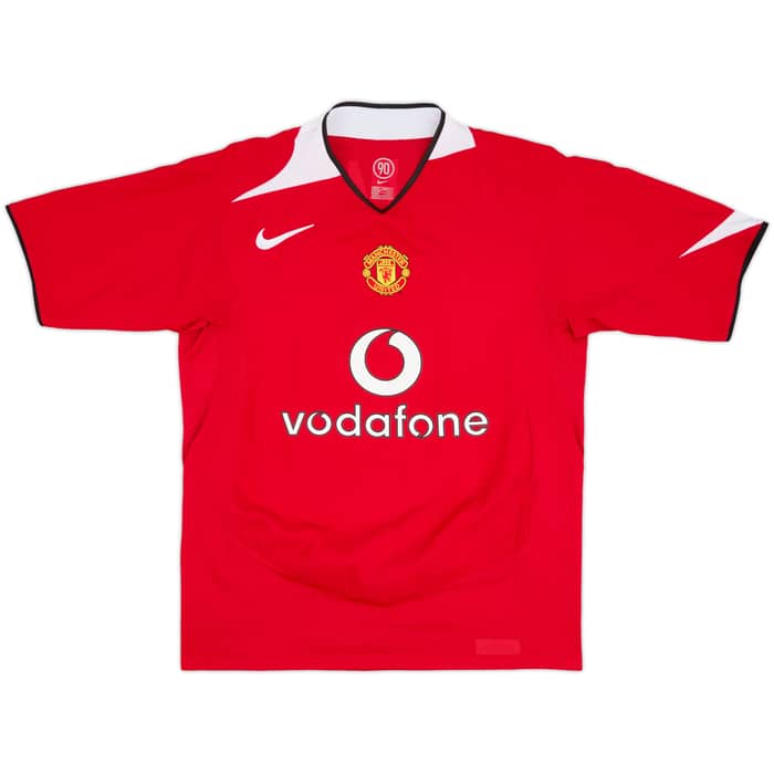 2004-06 Manchester United Home Shirt J.S.Park #13 - 8/10 - (M)