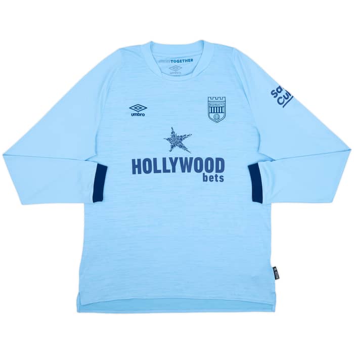 2022-24 Brentford Away L/S Shirt Mee #16 - 9/10 - (XL)