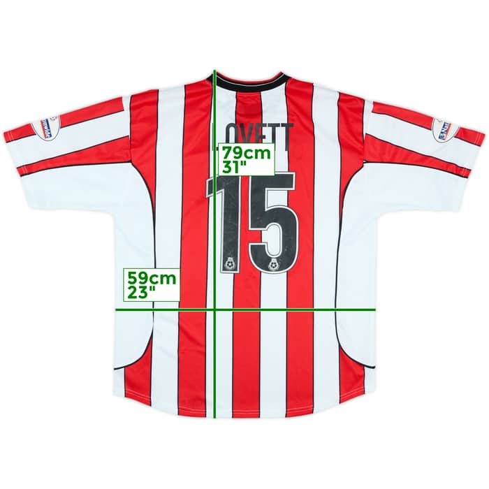 2002-03 Brentford Match Issue Home Shirt Lovett #15