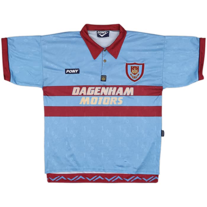 1995-97 West Ham Centenary Away Shirt Ferdinand #27 - 8/10 - (L)