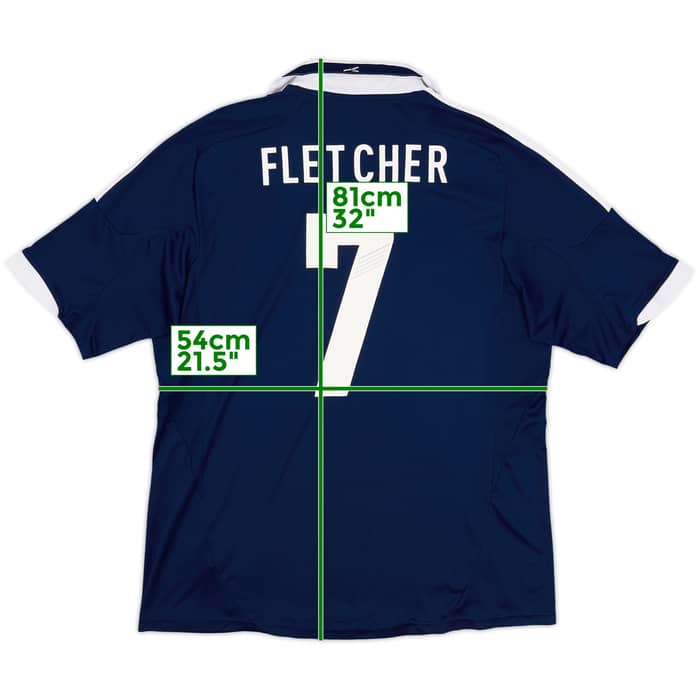 2011-13 Scotland Home Shirt Fletcher #7 - 6/10 - (XL)