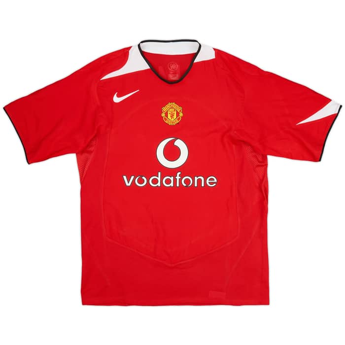 2004-06 Manchester United Home Shirt J.S.Park #13 - 8/10 - (M)