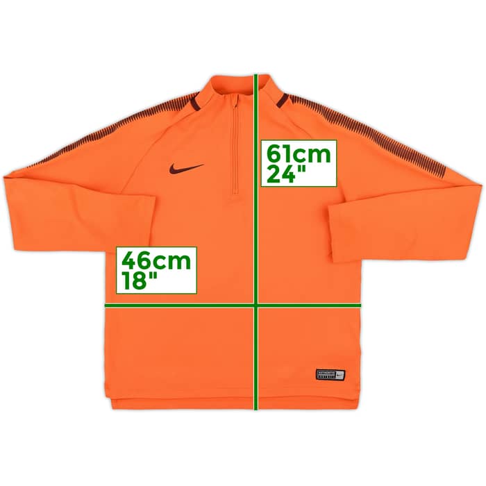 2017-18 Barcelona Nike 1/4 Zip Drill Top - 9/10 - (L.Boys)