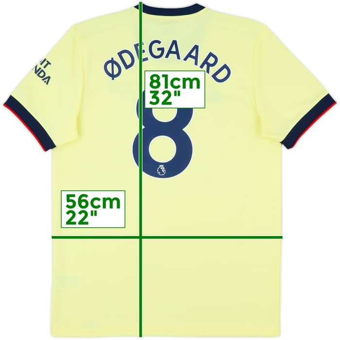 2021-22 Arsenal Away Shirt Odegaard #8 - 8/10 - (L)