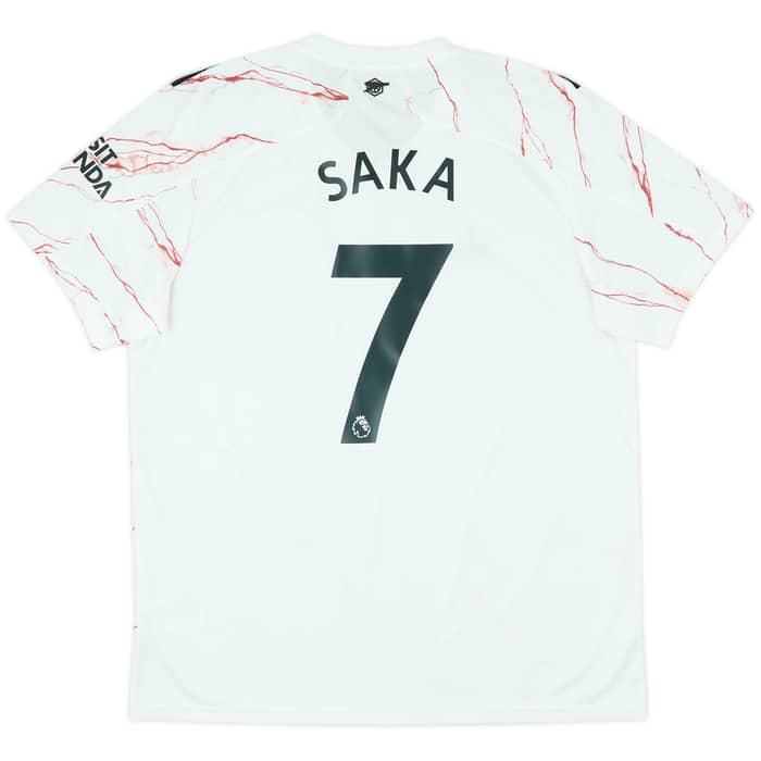 2020-21 Arsenal Away Shirt Saka #7 - 8/10 - (XL)