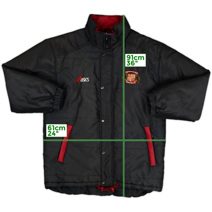 1997-00 Sunderland Asics Padded Bench Coat - 9/10 - (M)