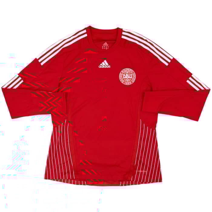 2007-10 Denmark Player Issue Home L/S Shirt - 8/10 - (L)