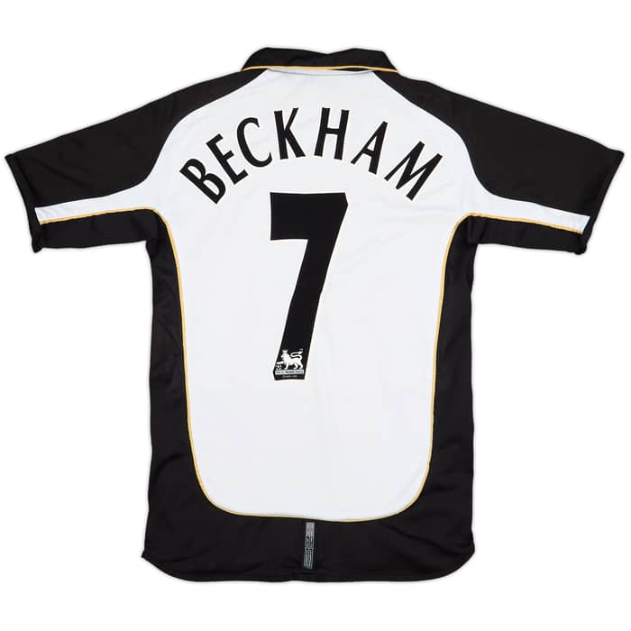 2001-02 Manchester United Centenary Away/Third Shirt Beckham #7 - 7/10 - (L.Boys)