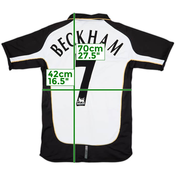2001-02 Manchester United Centenary Away/Third Shirt Beckham #7 - 7/10 - (L.Boys)