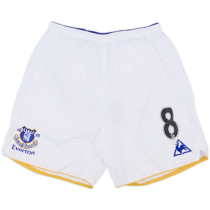 2011-12 Everton Player Issue Home Shorts #8 - 7/10 - (M)