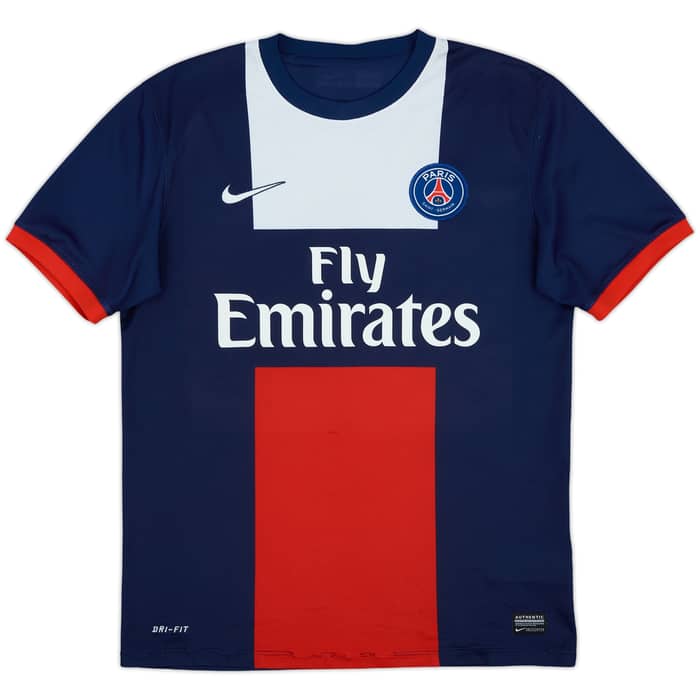 2013-14 Paris Saint-Germain Home Shirt Beckham #32 - 6/10 - (M)