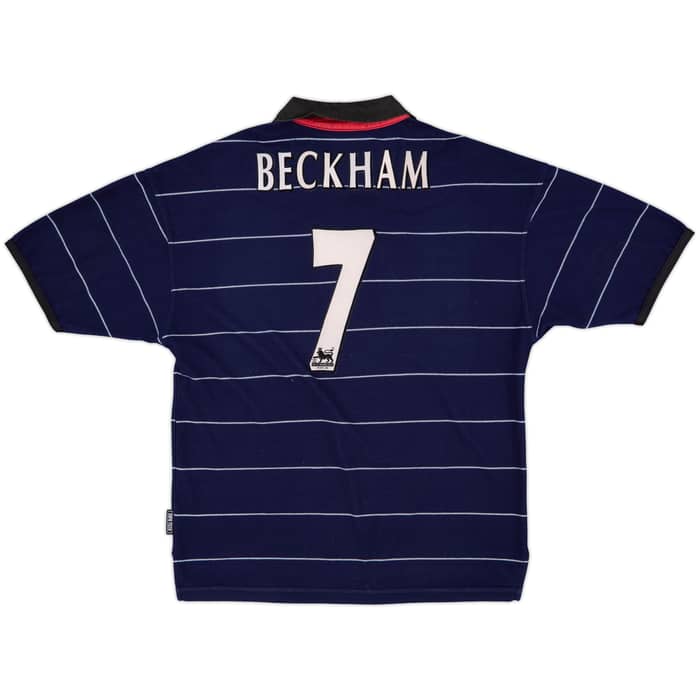 1999-00 Manchester United Away Shirt Beckham #7 - 7/10 - (M)