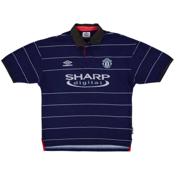 1999-00 Manchester United Away Shirt Beckham #7 - 7/10 - (M)