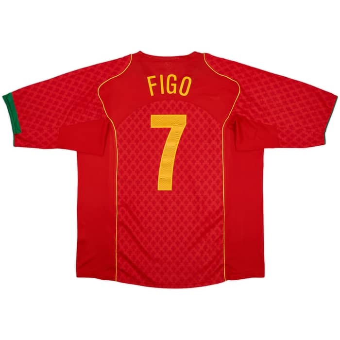 2004-06 Portugal Home Shirt Figo #7 - 10/10 - (XXL)