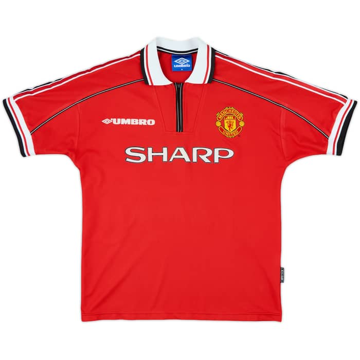 1998-00 Manchester United Home Shirt Yorke #19 - 9/10 - (M)