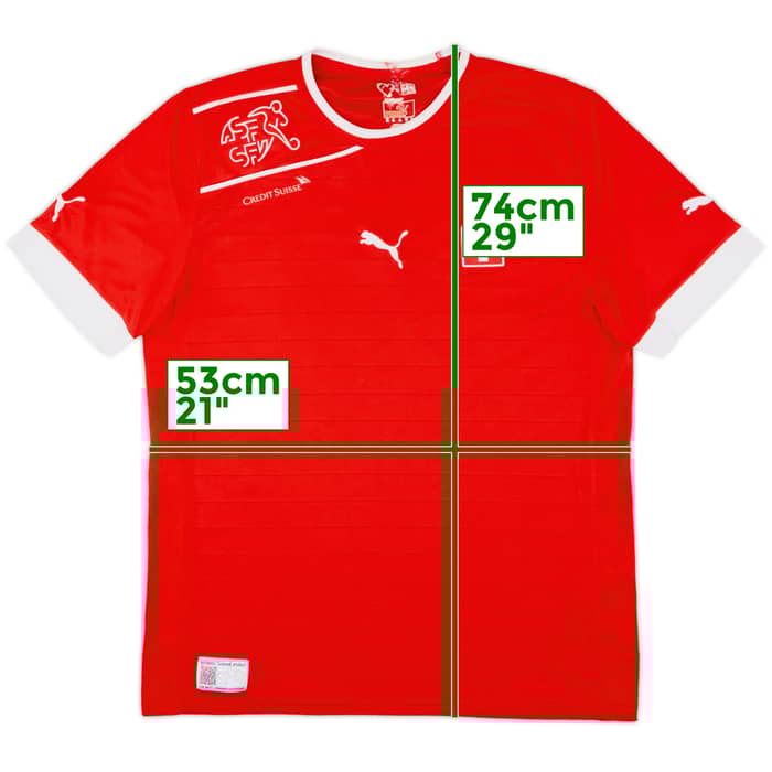 2012-13 Switzerland Home Shirt - 8/10 - (XL)