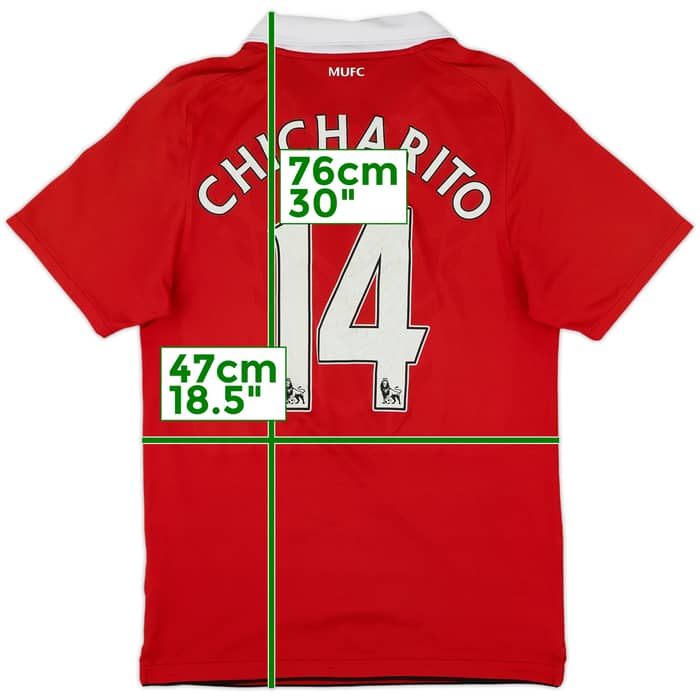 2010-11 Manchester United Home Shirt Chicharito #14 - 5/10 - (S)