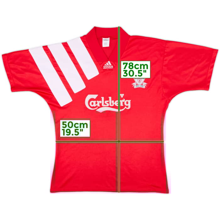 1992-93 Liverpool Centenary Home Shirt - 8/10 - (L)