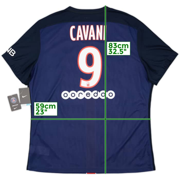 2015-16 Paris Saint-Germain Home Shirt Cavani #9 (XXL)