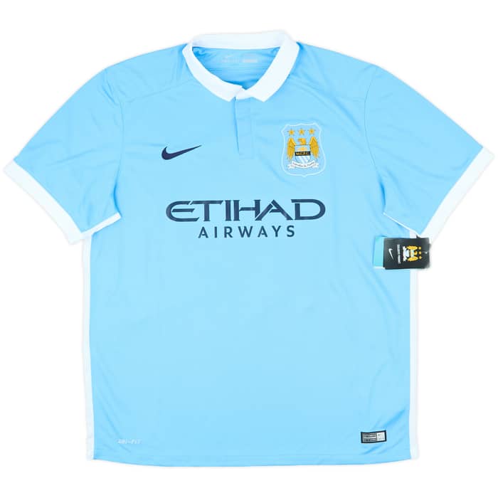 2015-16 Manchester City Home Shirt Kun Aguero #10 (XL)