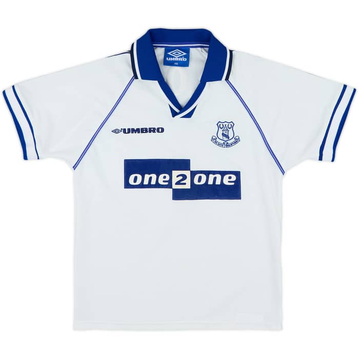 1998-99 Everton Away Shirt Dacourt #4 - 8/10 - (M.Boys)