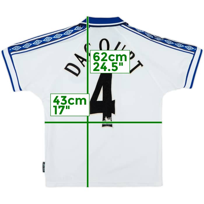 1998-99 Everton Away Shirt Dacourt #4 - 8/10 - (M.Boys)