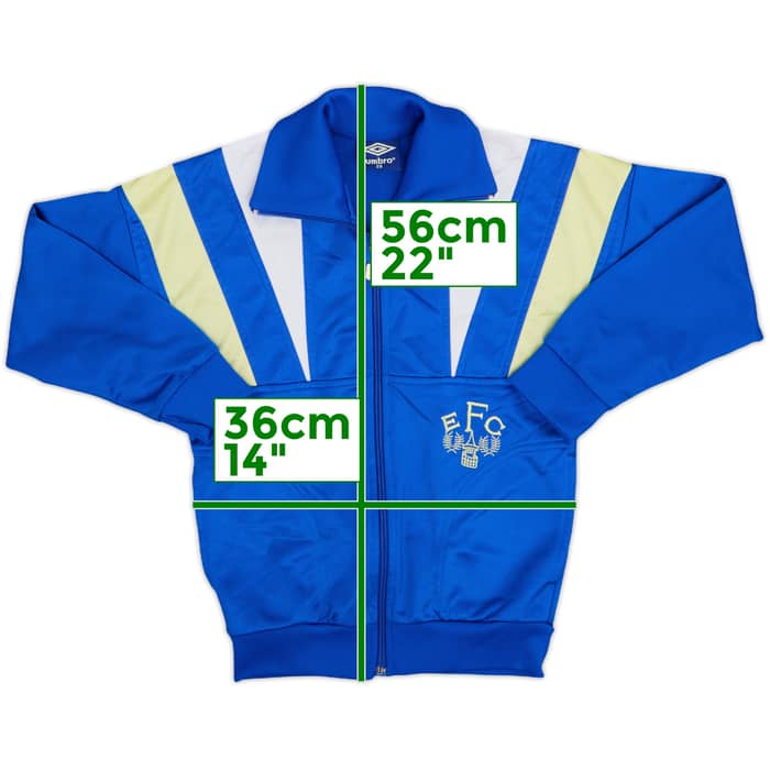 1988-90 Everton Umbro Track Top - 9/10 - (S.Boys)