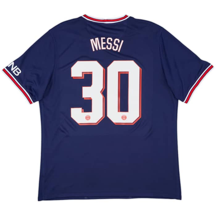 2021-22 Paris Saint-Germain Home Shirt Messi #30 - 10/10 - (XL)