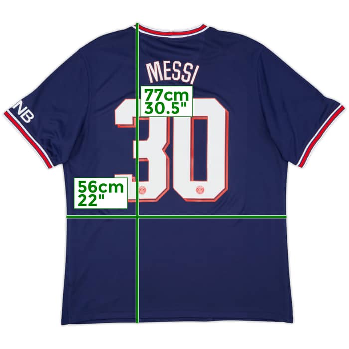 2021-22 Paris Saint-Germain Home Shirt Messi #30 - 10/10 - (XL)