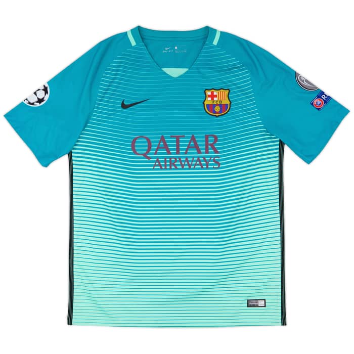 2016-17 Barcelona Third Shirt Suarez #9 - 10/10 - (L)