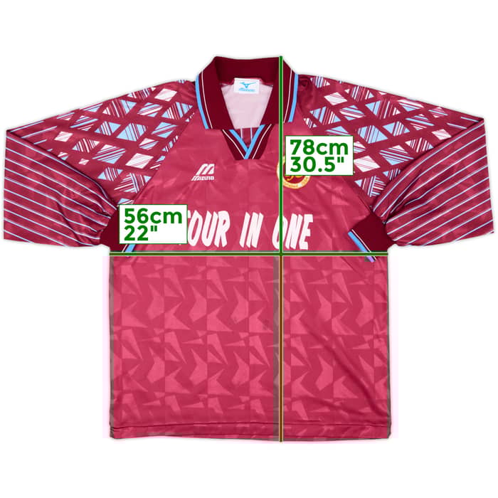 1996-98 Stenhousemuir Home L/S Shirt - 8/10 - (XL)
