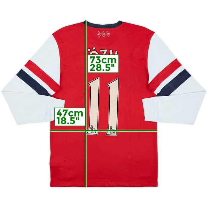 2012-14 Arsenal Home L/S Shirt Ozil #11 - 6/10 - (S)