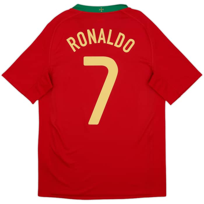 2008-10 Portugal Home Shirt Ronaldo #7 - 10/10 - (S)