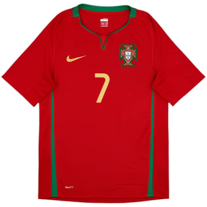 2008-10 Portugal Home Shirt Ronaldo #7 - 10/10 - (S)