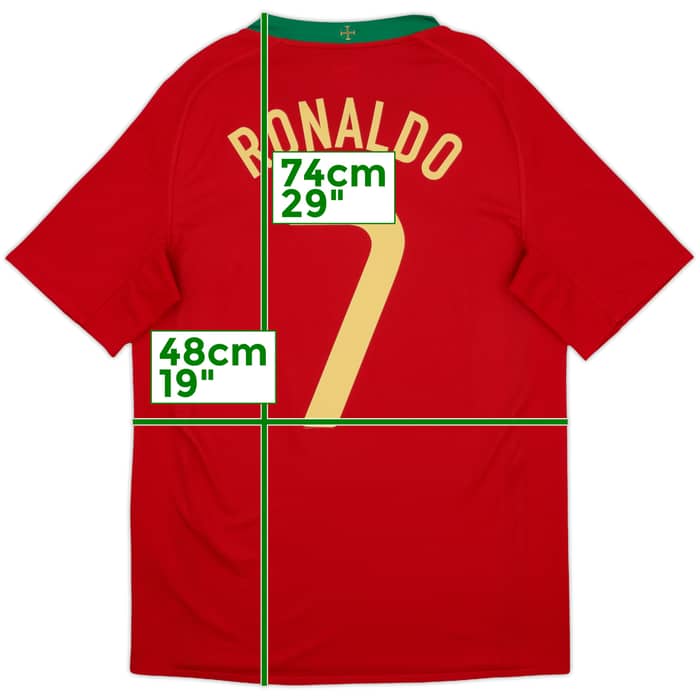 2008-10 Portugal Home Shirt Ronaldo #7 - 10/10 - (S)