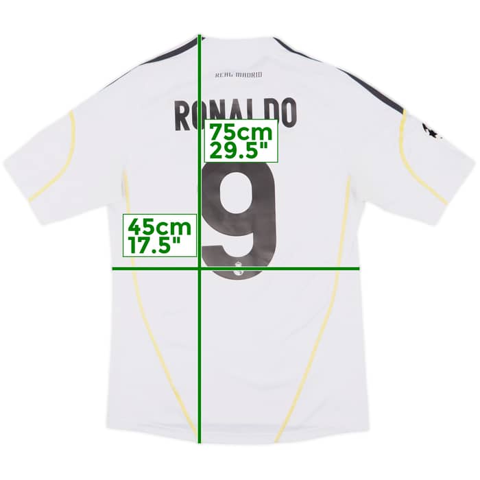 2009-10 Real Madrid Home Shirt Ronaldo #9 - 7/10 - (S)