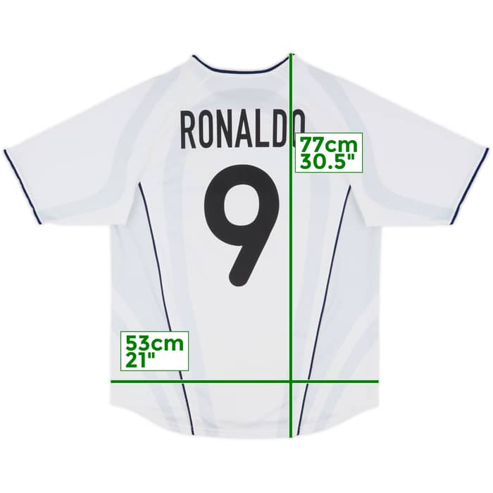 2001-02 Inter Milan Away Shirt Ronaldo #9 - 8/10 - (M)