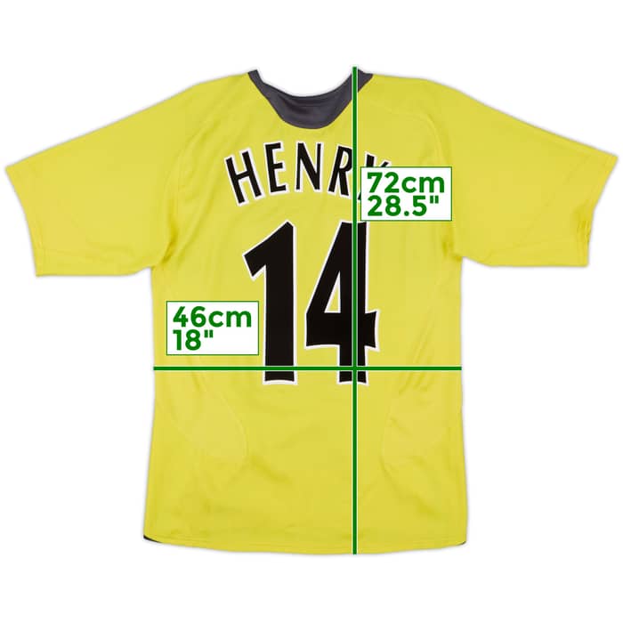 2005-06 Arsenal Away Shirt Henry #14 - 7/10 - (S)