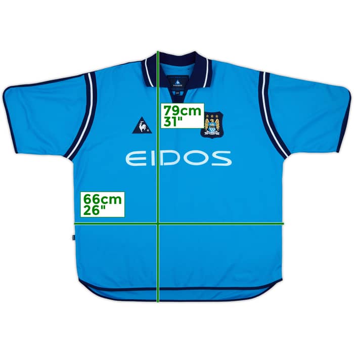 2001-02 Manchester City Home Shirt - 10/10 - (XL)